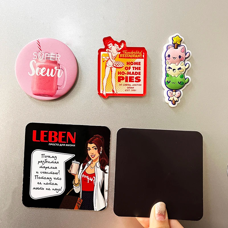Cute Anime Customized Logo 3D Soft PVC Rubber Fridge Magnets 2D 3D for Fridge Decoration