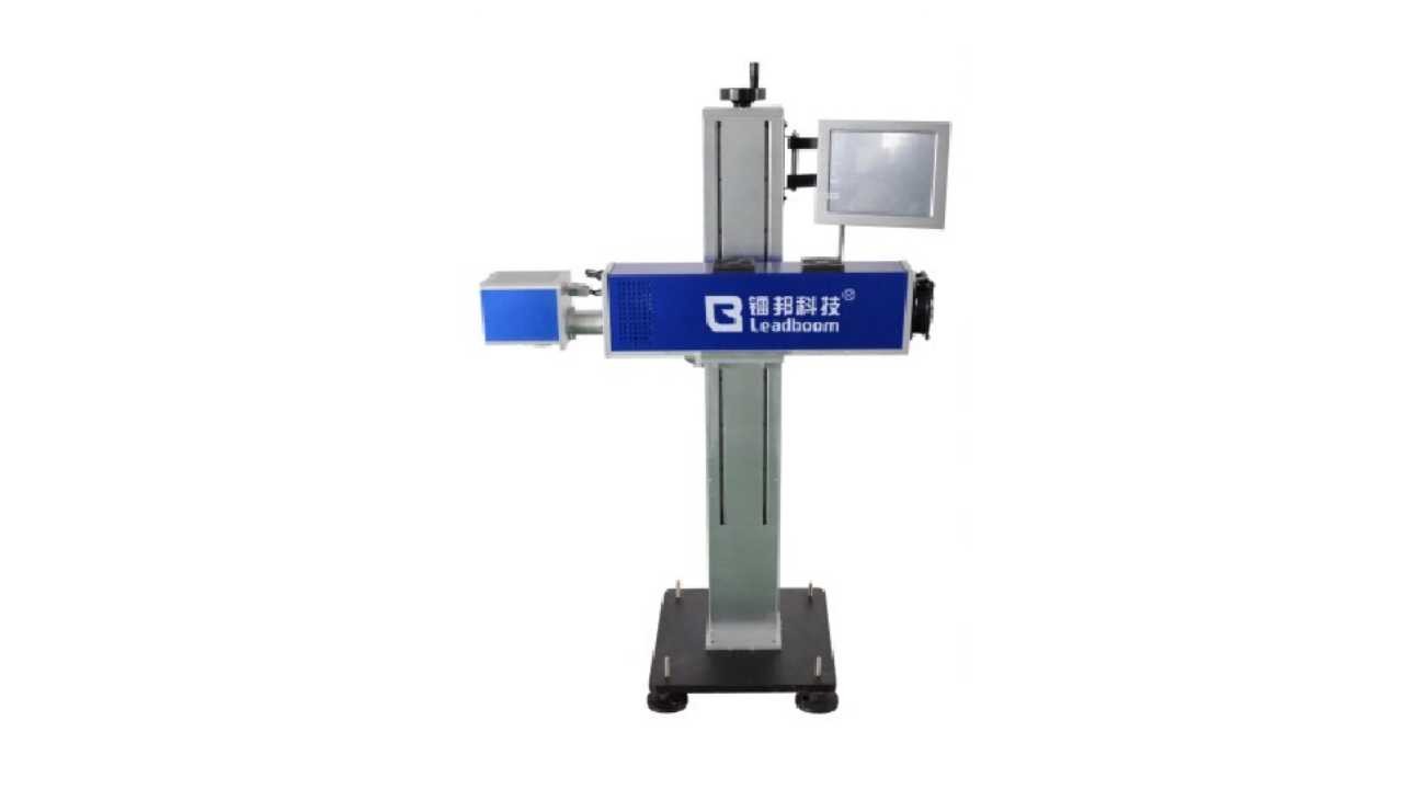 Full Automatically Portable Fiber Laser Marking Machine On Wood , Fruits Fast Speed