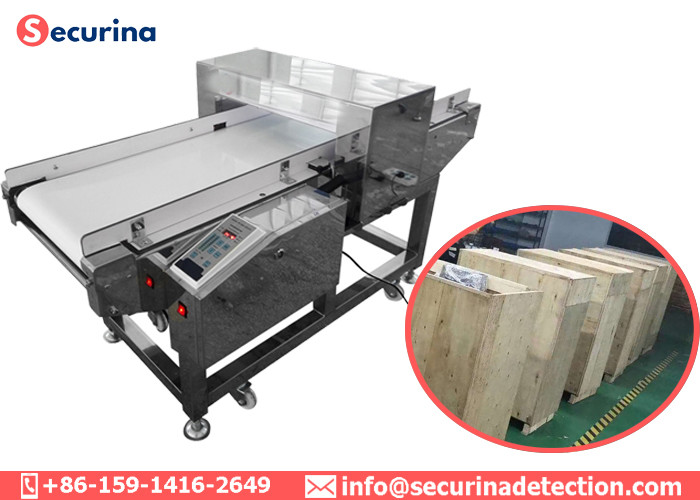 SS304 Food Grade Metal Detectors Metallic Aluminum Foil Bag Packed Product Inspection