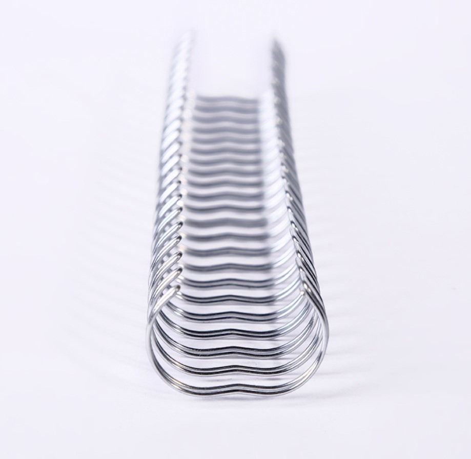 Double Loop 5/8'' Metal Spiral Wire , Electroplating Wire O Bound