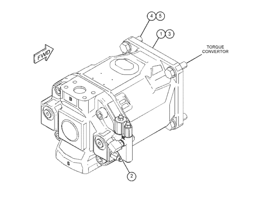 2736270 PUMP & MTG GP-HYDRAULIC FAN Parts scheme