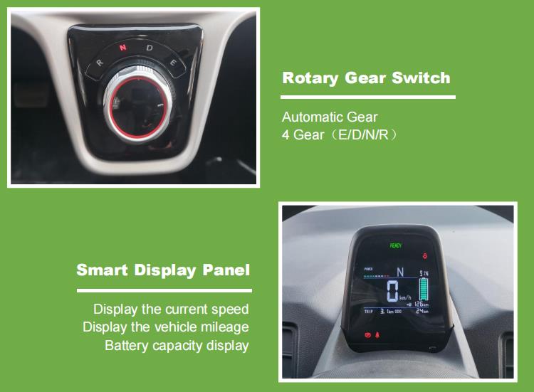 Qingdao supply new energy electric car 5 doors 4 seats adult mini car with lithium battery