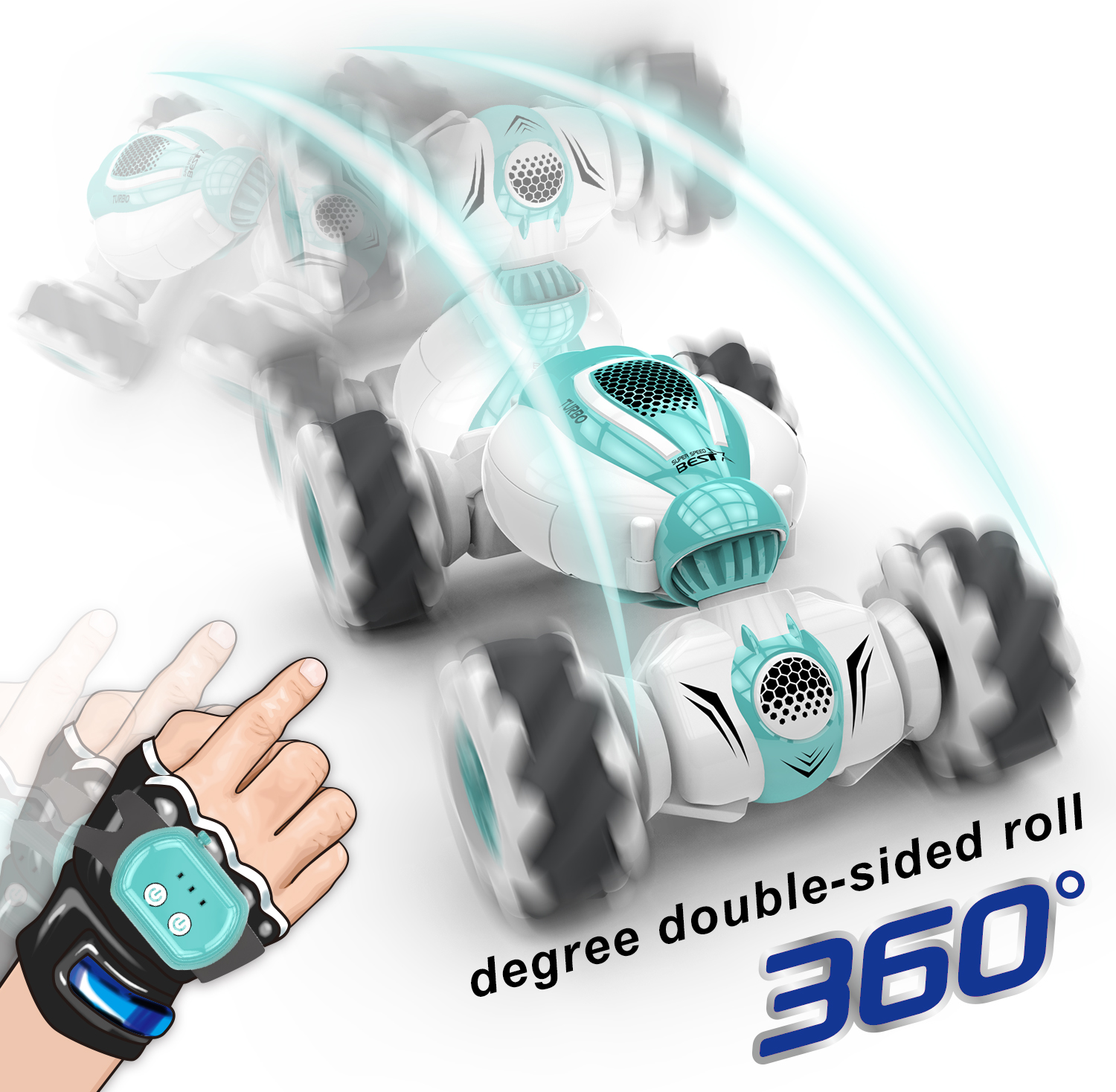 Experience the Excitement of Off-road Driving with our Electric Gesture Sensing Twist Car Operating Instructions Included