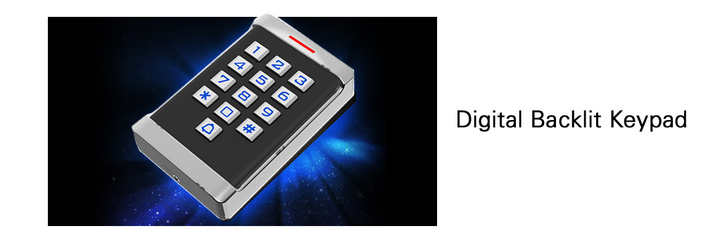 IP68 Standalone Door Access Control System 5 - 8 Cm Card Read Distance
