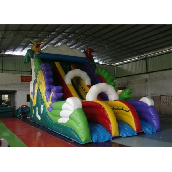 Dragon Trippo Commercial Inflatable Slide With Durable Plato PVC Tarpaulin