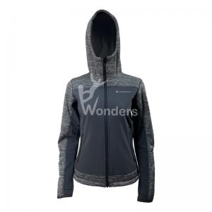 China Ladie's Fashion Hoodid Windproof Softshell Jackets Waterproof on sale
