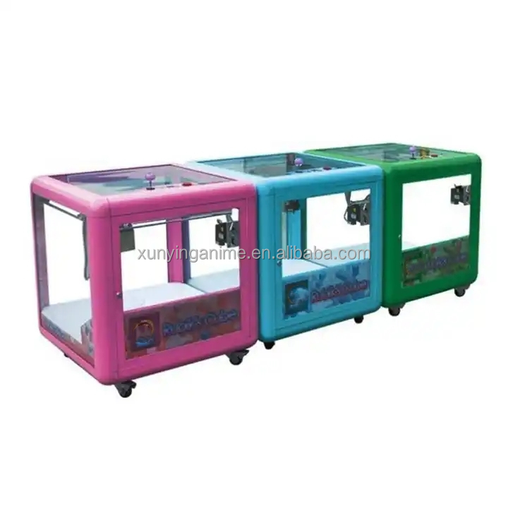 Coin Operated Magic Cube Crane Games Mini Claw Machine with and 114KG Capacity