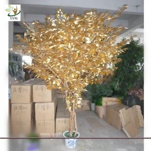 Buy cheap UVG Small artificial banyan family tree decorations with wooden trunk for hotel from wholesalers