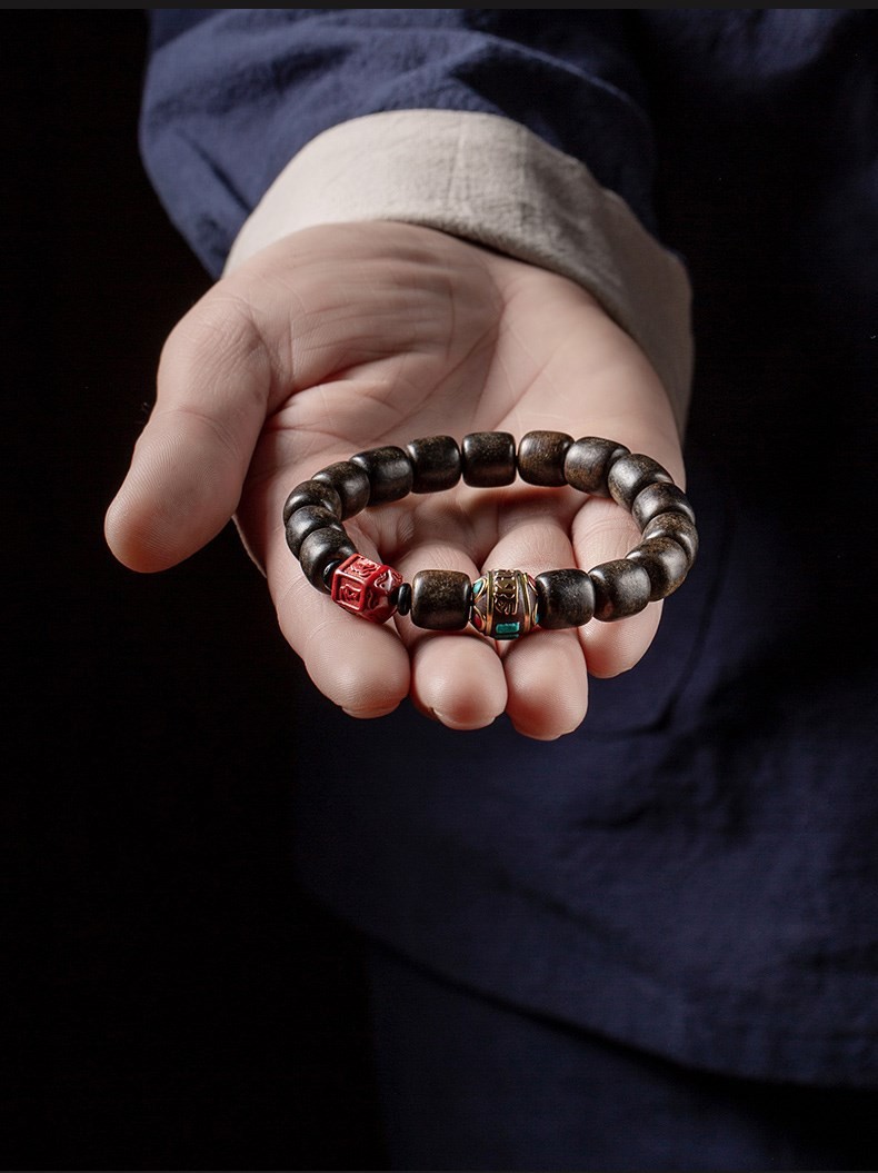Agarwood Bracelet Round Beads Top Selling Eaglewood Bracelet Prayer Bead bracelet Mala Beaded Bracelets for Men Women Direct Supply Bracelet Premium