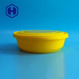 China 2000ml IML Plastic Containers White Black Yellow Recyclable Microwavable Take Out Bowl on sale