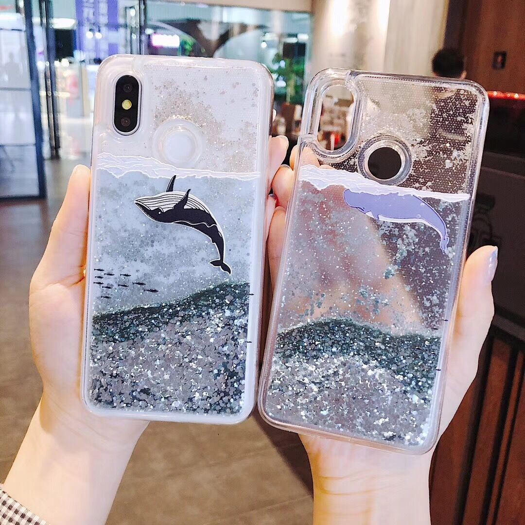 Anti Scratch Designer Cell Phone Cases Liquid Sand For Iphone 12
