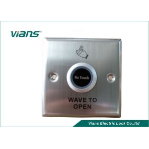 China Stainless Steel Panel Touchless Door Release Button Wave Button on sale