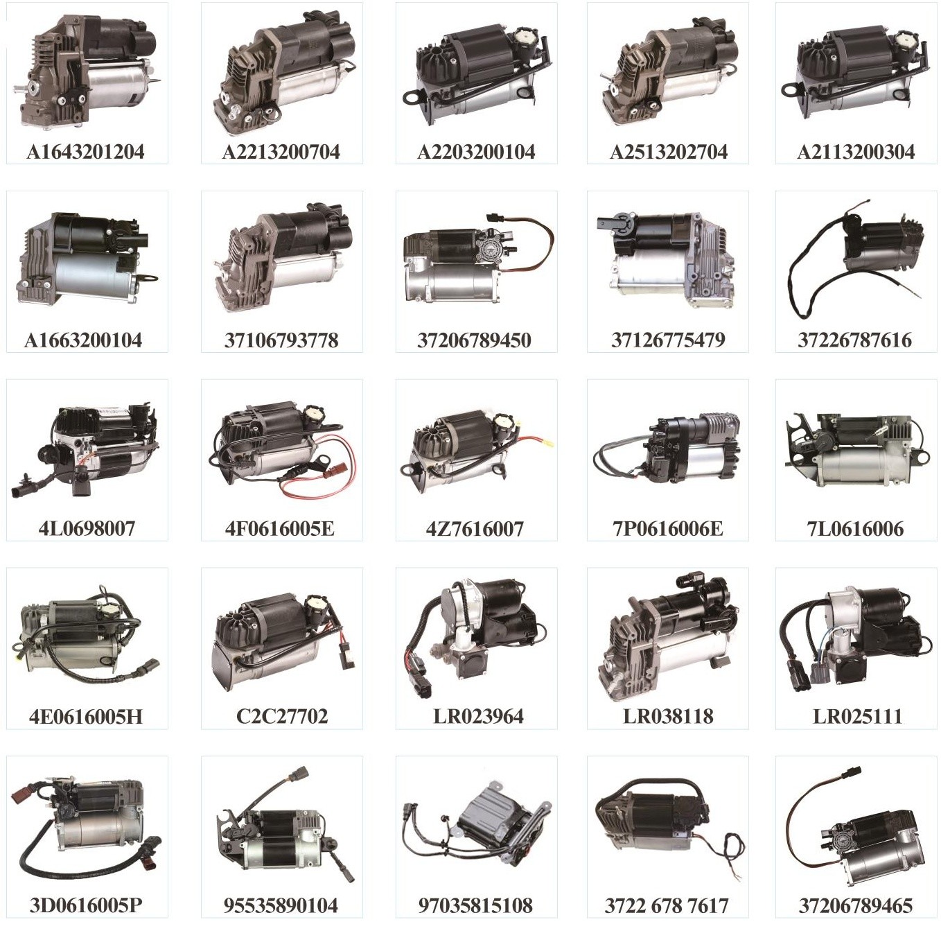 W164 W251 W212 Air Suspension Compressor Repair Kits / Air Pump Solenoid Valve Block