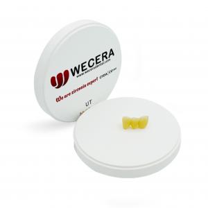 Quality 600MPA A1 Multilayer Dental Zirconia Disc D98*10mm Dental Lab Material for sale
