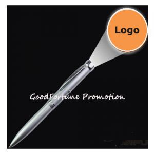 China promotion printed logo projection metal twist ballpoint pen customed gift on sale