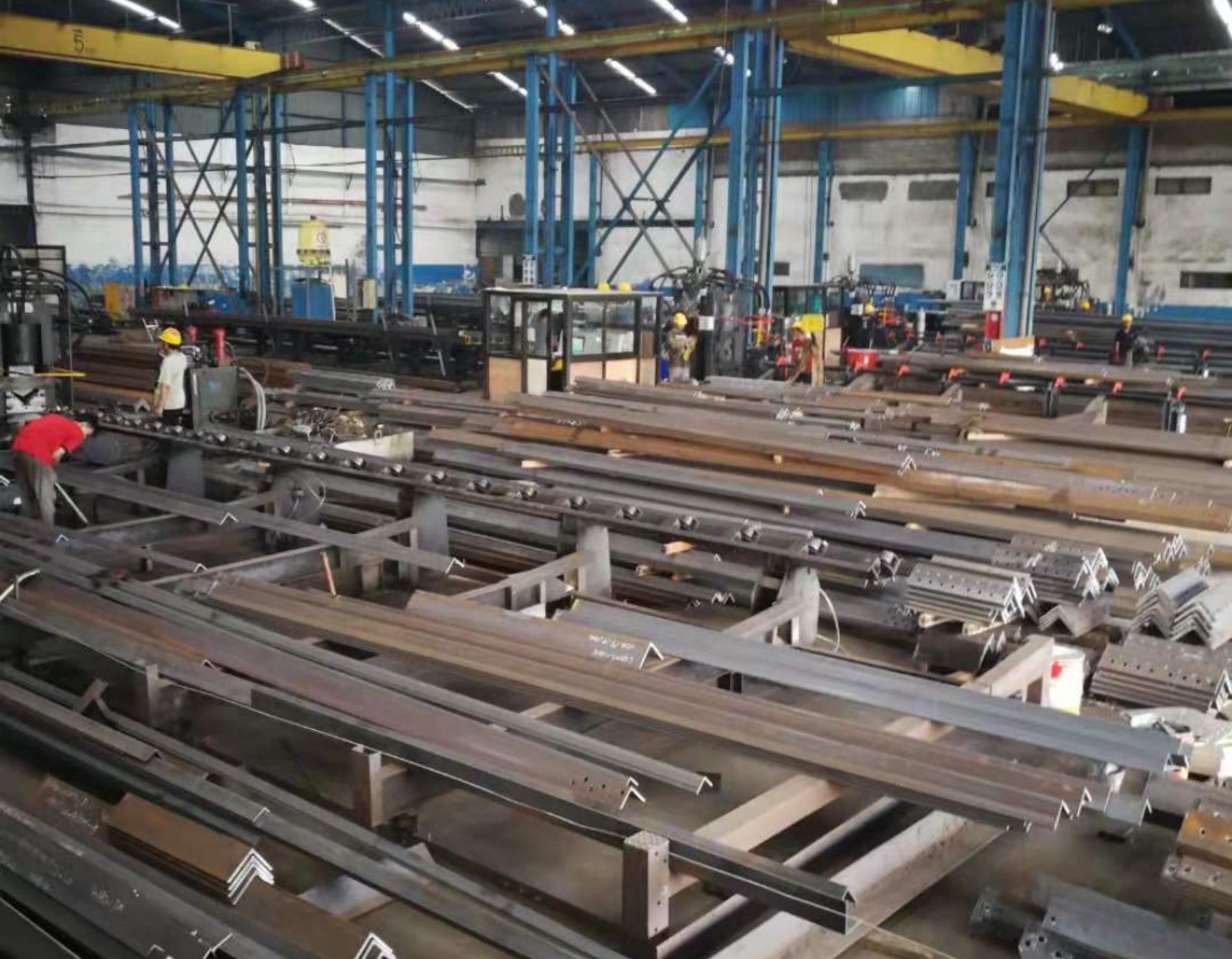 Servo-Driven CNC Angle Punching Marking and Shearing Line for Steelworks