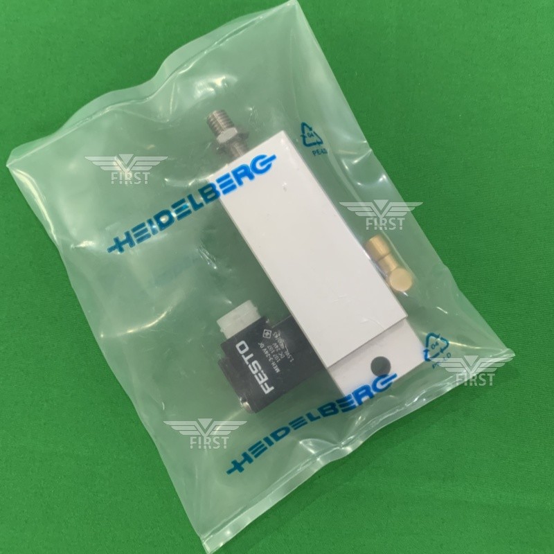 92.184.1011 Heidelberg Solenoid Valve HD Spare Replacement Cylinder Silver