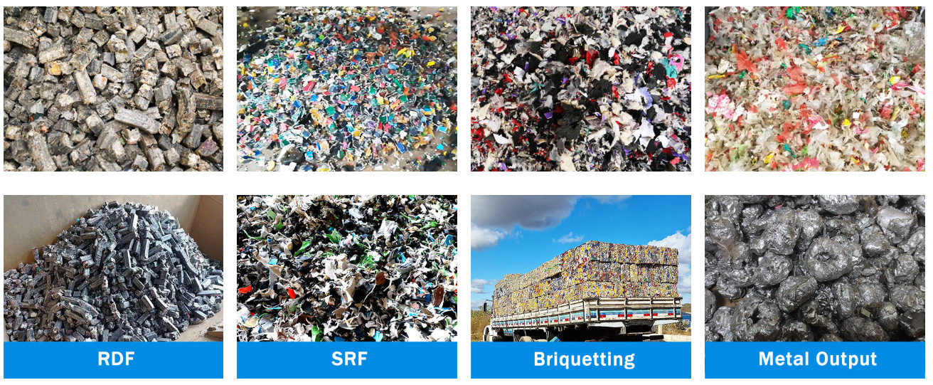 Two Shaft Waste Plastic Fabric Rag Shredder Machine For Cloth Leather