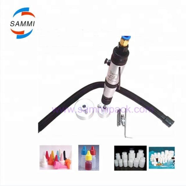 Portable Pneumatic Single Head Screw Pet Bottle LId Lock Capping Machine for Plastic Screw