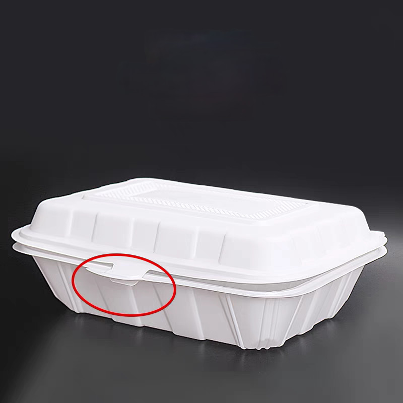 PP Disposable Compostable Clamshell Containers Corn Starch Degradable