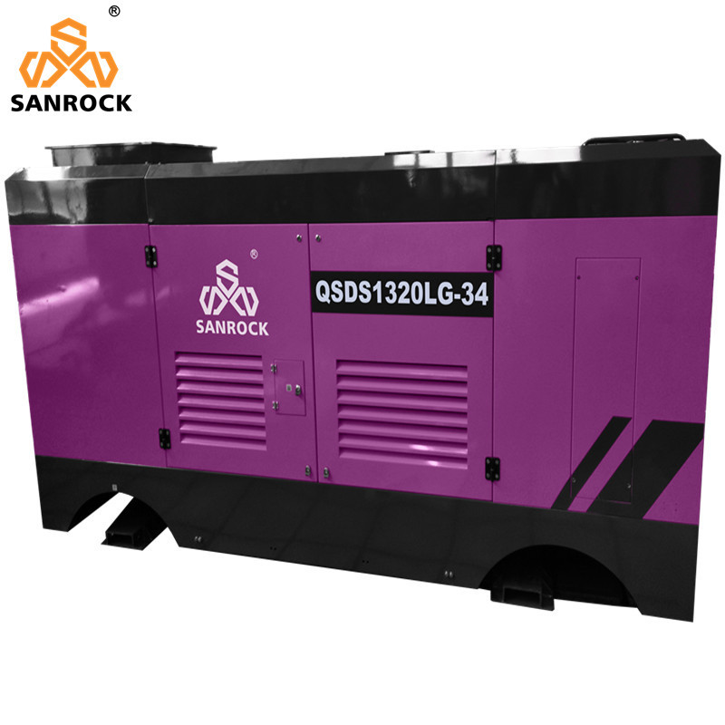 Water Well Air Compressor Screw Mobile Air Compressor Machine Diesel Screw Air Compressor