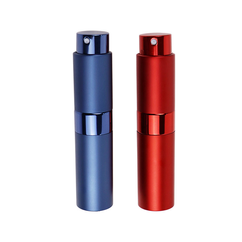0.2OZ 6ml Flat Shoulder Perfume Atomizers Round Aluminum Perfume Spray Bottle