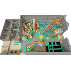 Pirate Ship Indoor Playground with Soft Padded Structure