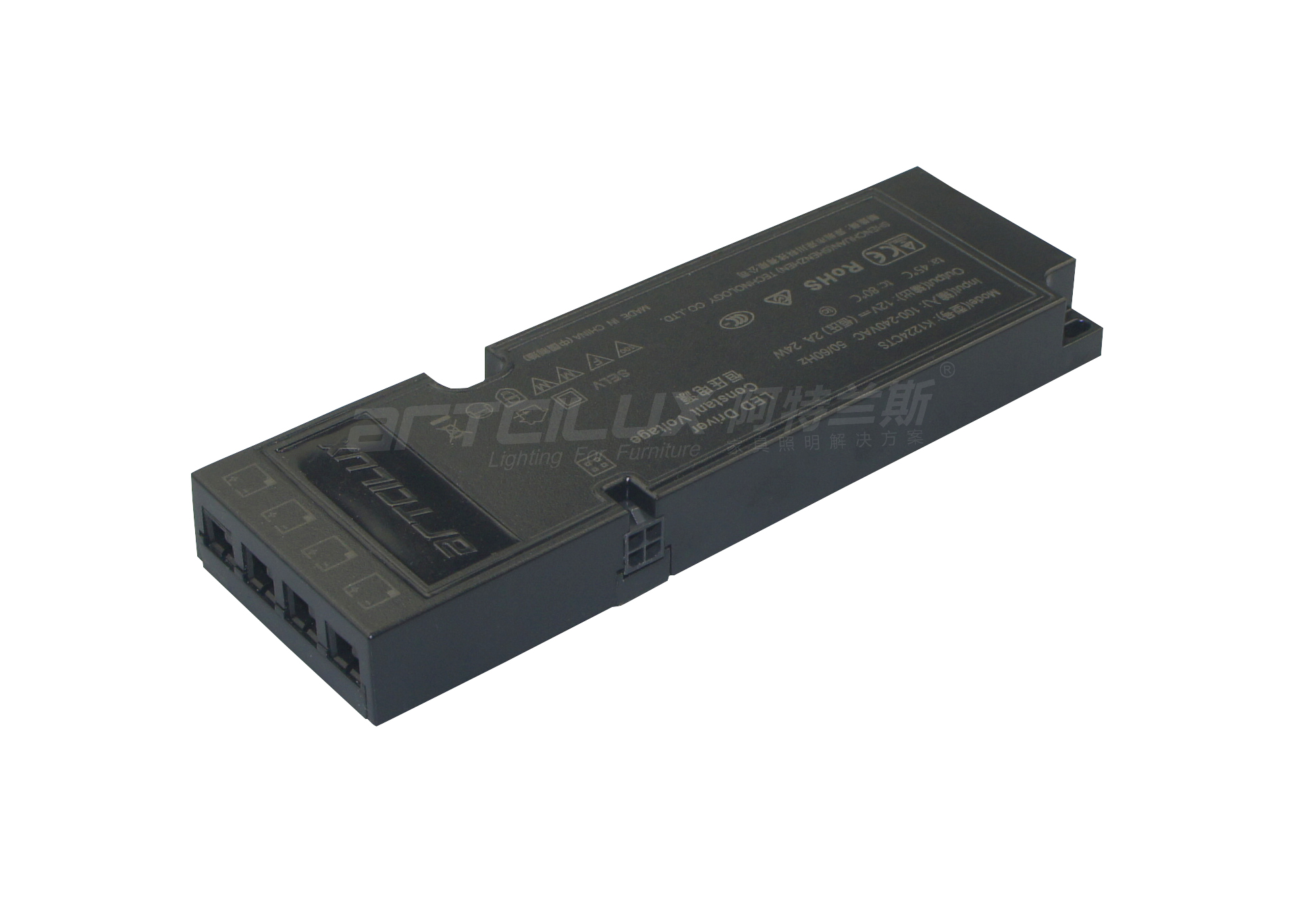 AC220V / 0.5A LED Driver Power Supply DC12V 60W 5A K1260CTS For Strip Light