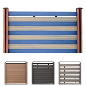 Custom WPC Composite Fence Boards Waterproof Composite Fencing Panels