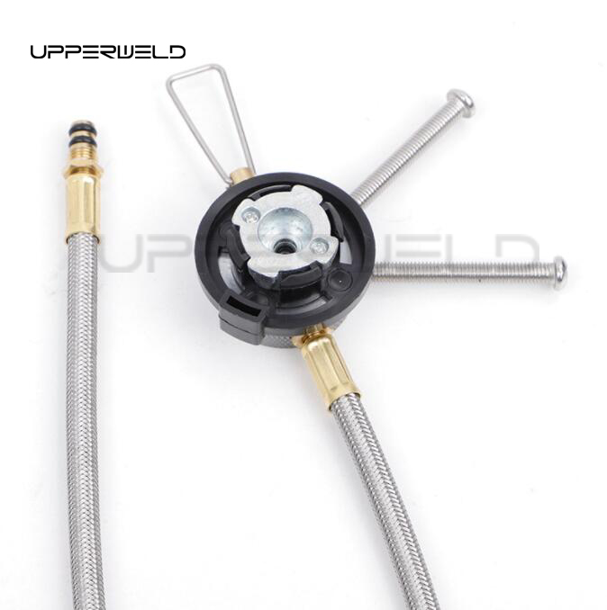 Convenient Two-leg Cassette Connecting Gas Tank Control Valve for Picnic Camping Stove