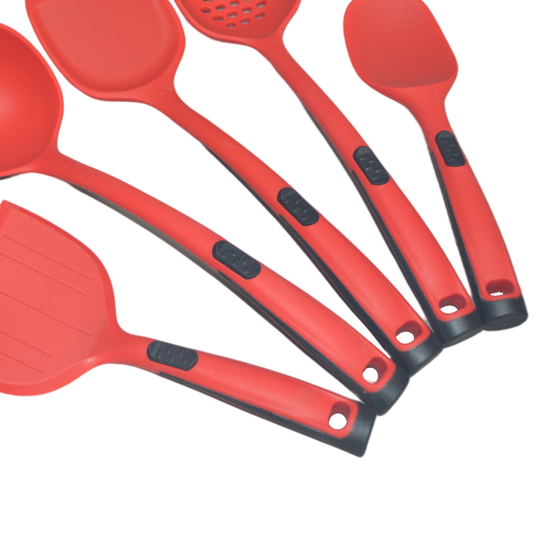 BPA Free 5 Pieces Silicone Spatula Kitchenaid Cooking Utensils Set Heat Resistant