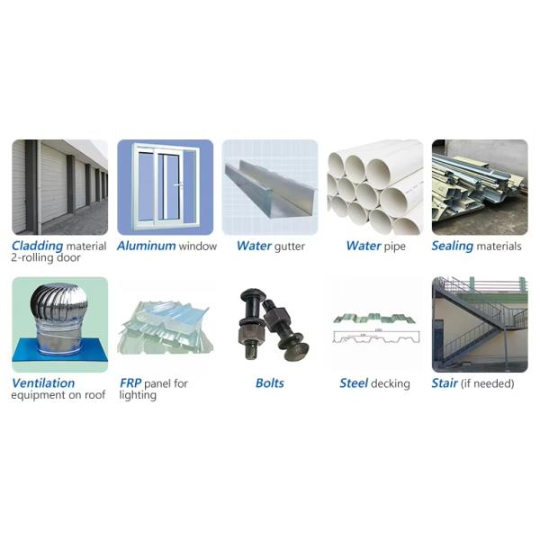 Large Scale Multi Span Steel Buildings Assembly Plant Logistics Center