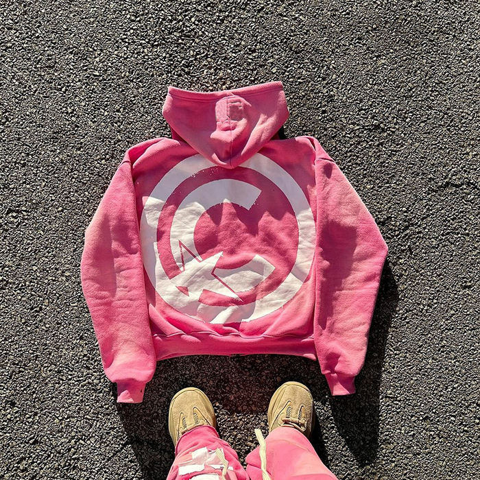 Custom Oversized 500gsm Acid Washed Zip Up Distressed Letter Patchwork Embroidery Hoodies