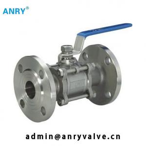 China 3pcs Casted Steel Ball Valve WCB CF8M CF8 Body PTFE Seat Lever Operated Floating Ball Valve on sale