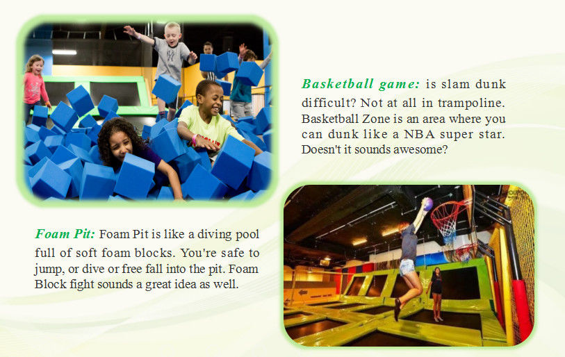 360M2 Funny Kids Indoor Trampoline Playground Equipment/ Indoor Trampoline Center