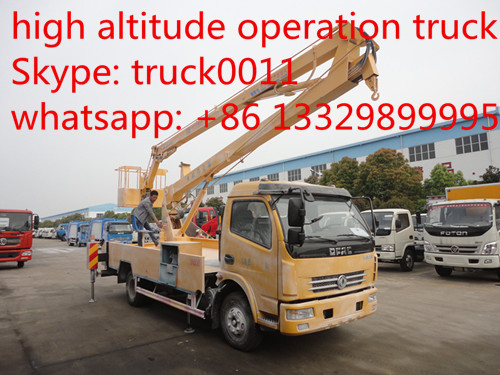 Buy dongfeng duolika 14-16m overhead working truck for export, high altitude operation truck, aerial working platform truck at wholesale prices
