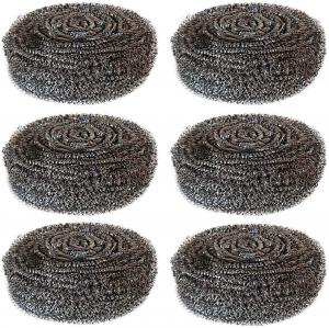 China Stainless Steel Scrubbers, Ideal for Cast Iron Pans, Powerful Scrubbing for Stubborn Messes, 3 Scrubbers on sale