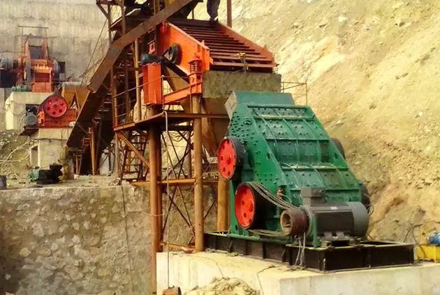 Double Stage Crusher Machine Wet Gangue Crusher Two Hammer Crushing