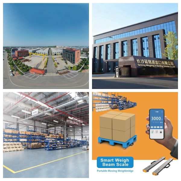 Bluetooth Portable Pallet Beam Scale with 3.7v2500mAh Battery and 1% Composite Deviation for 1500kg Weighing