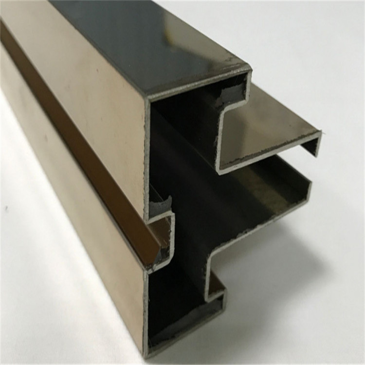 customized shaped profile iron stainless steel channel with mirror or hairline finish