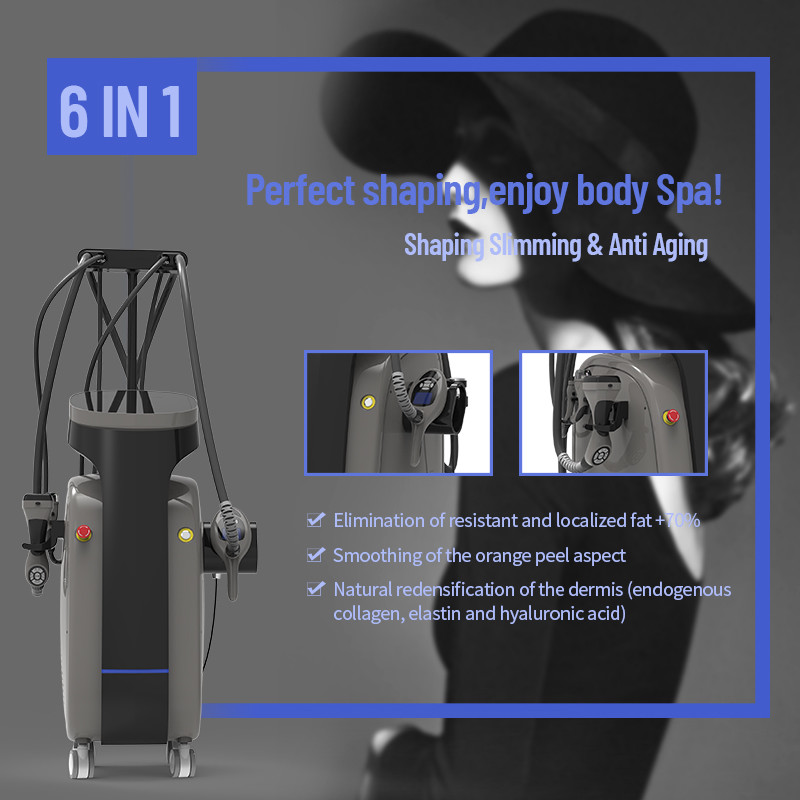 Vacuum Cavitation 690nm Vela Shape Machine With Roller Rf Ir Techniques