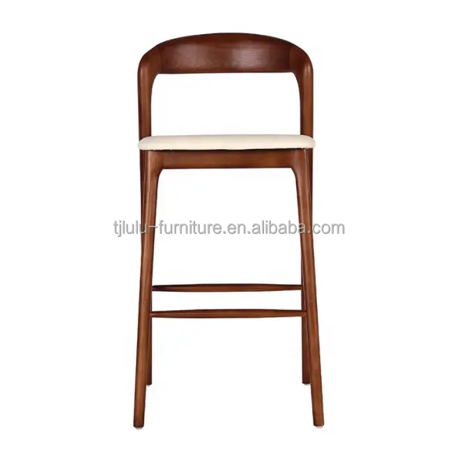 NO Folded Bar Stool for Solid Wood Dining Room Chair Wood in Restaurant Kitchen