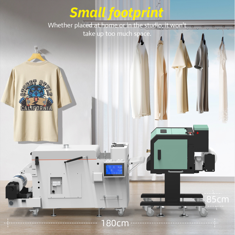 Ingani Supercolor A4 White Ink Pump Circulation 30CM DTF Printer Impresora With Dual I1600 Printhead Powder Shaking Oven Machine