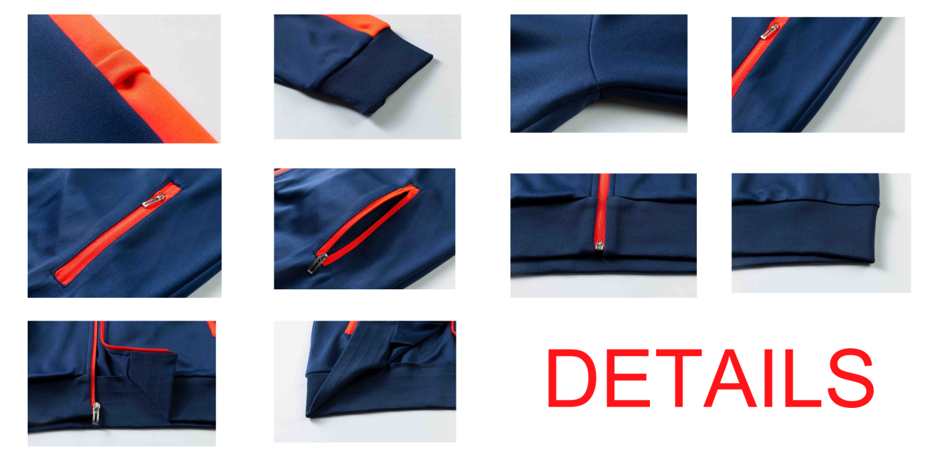 Drop shipping New autumn and winter stand neck can customize mens tracksuit