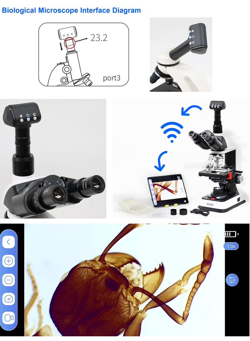 OPTO-EDU A59.5104 2.4G WIFI+USB Digital Camera, 2.0M, 25Fps, Win, Android, iOS