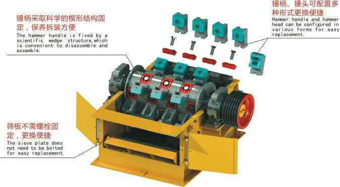 Stationary Installation Method Feldspar Fine Crusher for Construction Sand and Gravel Plant 90 t/h Capacity 132kw Power