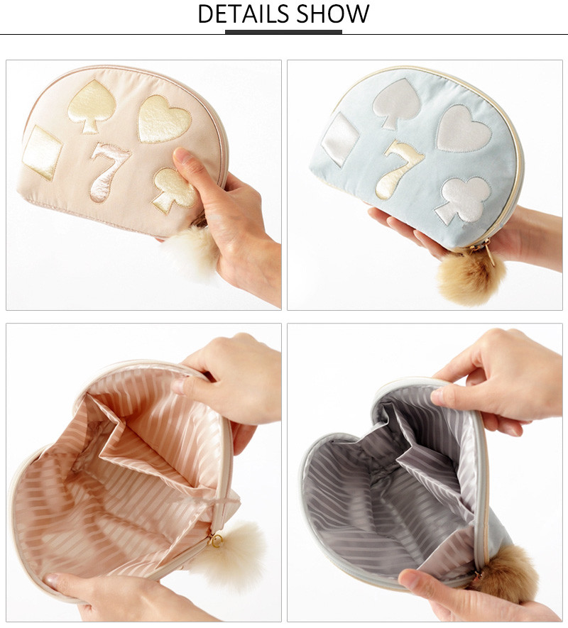 Embroidery Pattern Polyester Cosmetic Travel Bag