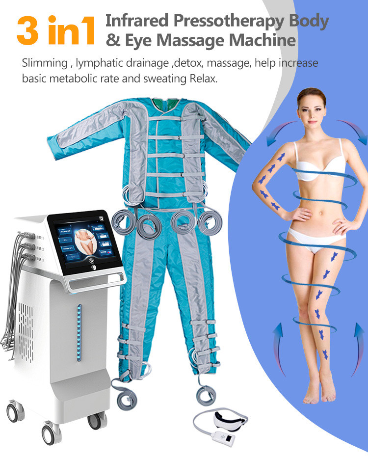 110W Lymph Drainage Massage Machine 5 Modes Lymphatic Drainage Equipment