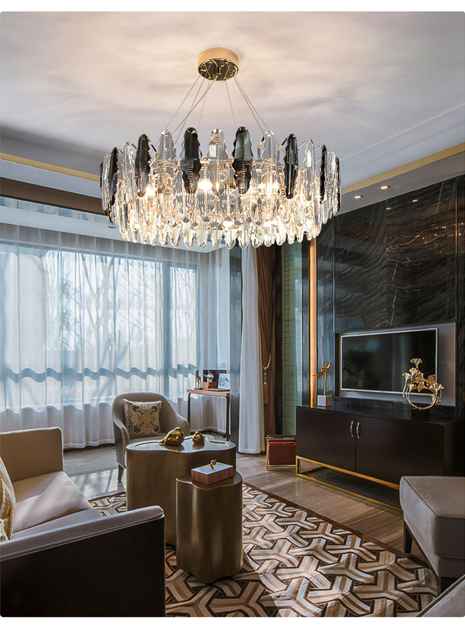 Living Room Girl Bedroom Decoration Rectangle Luxury traditional chandeliers(WH-CY-242)