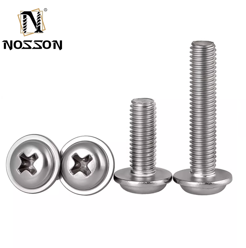 Stainless Steel Material Pan Head INCH Measurement System Flange Screw for Heavy-Duty Applications